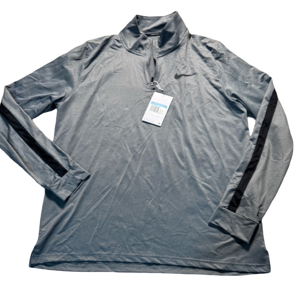Nike Pro Dri-FIT Men's Gray Long Sleeve Training Compression Shirt M 5503-070